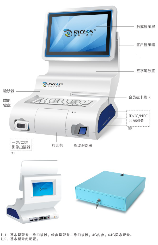 睿途士第五代智能觸摸收銀機（901系列）